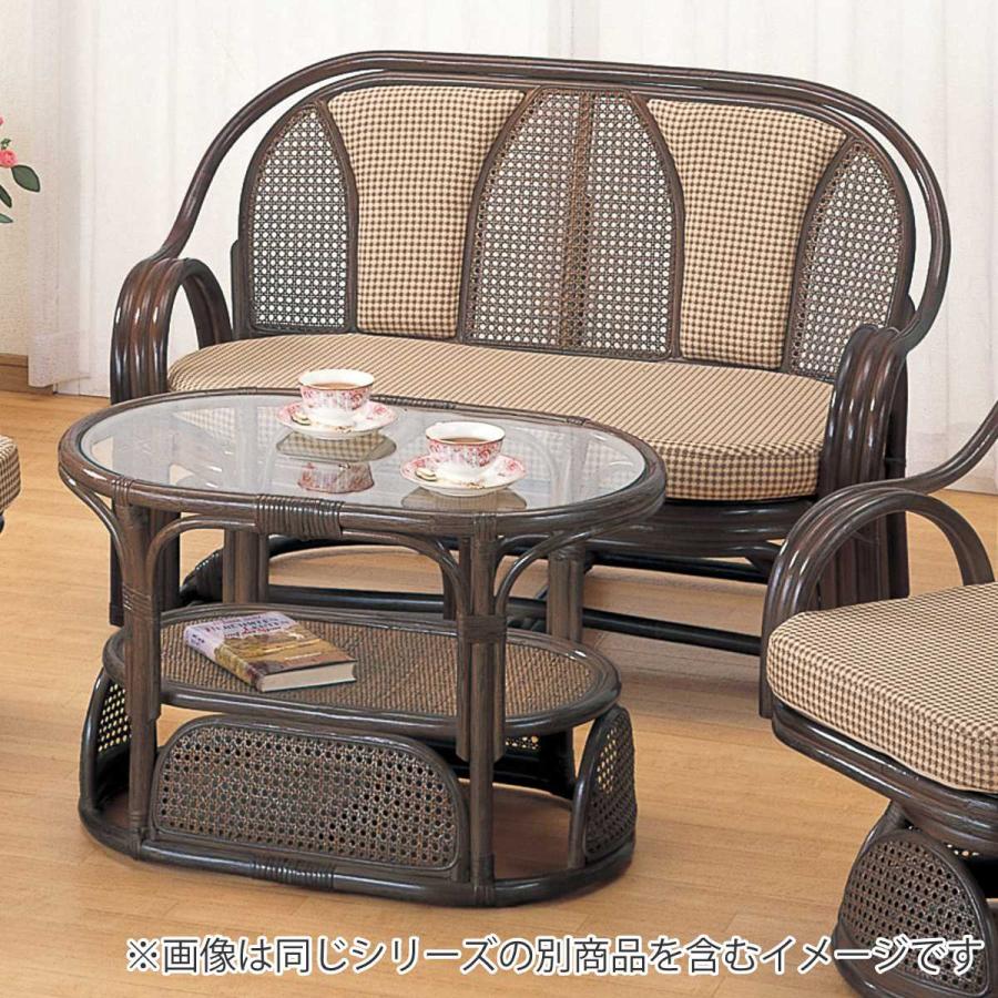 今枝商店 籐 ラブソファ 2人掛けクッション付 幅114cm ( 家具 今枝商店 籐 ラブソファ 2人掛けクッション付 幅114cm ( 家具