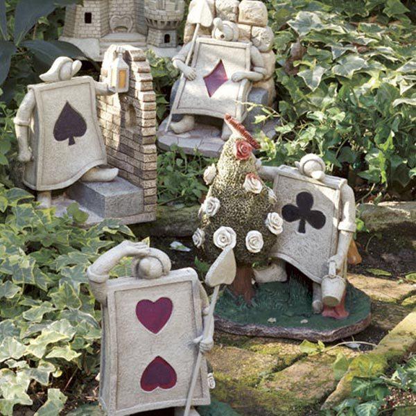 ガーデンオーナメント ソーラーライト トランプ兵 ライト 置物 オブジェ ガーデン エクステリア 園芸 セトクラフト リビングート Paypayモール店 通販 Paypayモール