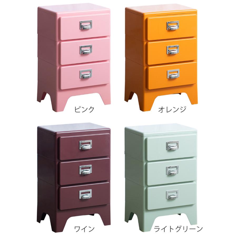 宮武製作所 チェスト 3段 多段チェスト Cran 幅39.5×奥行き31×高さ64.5