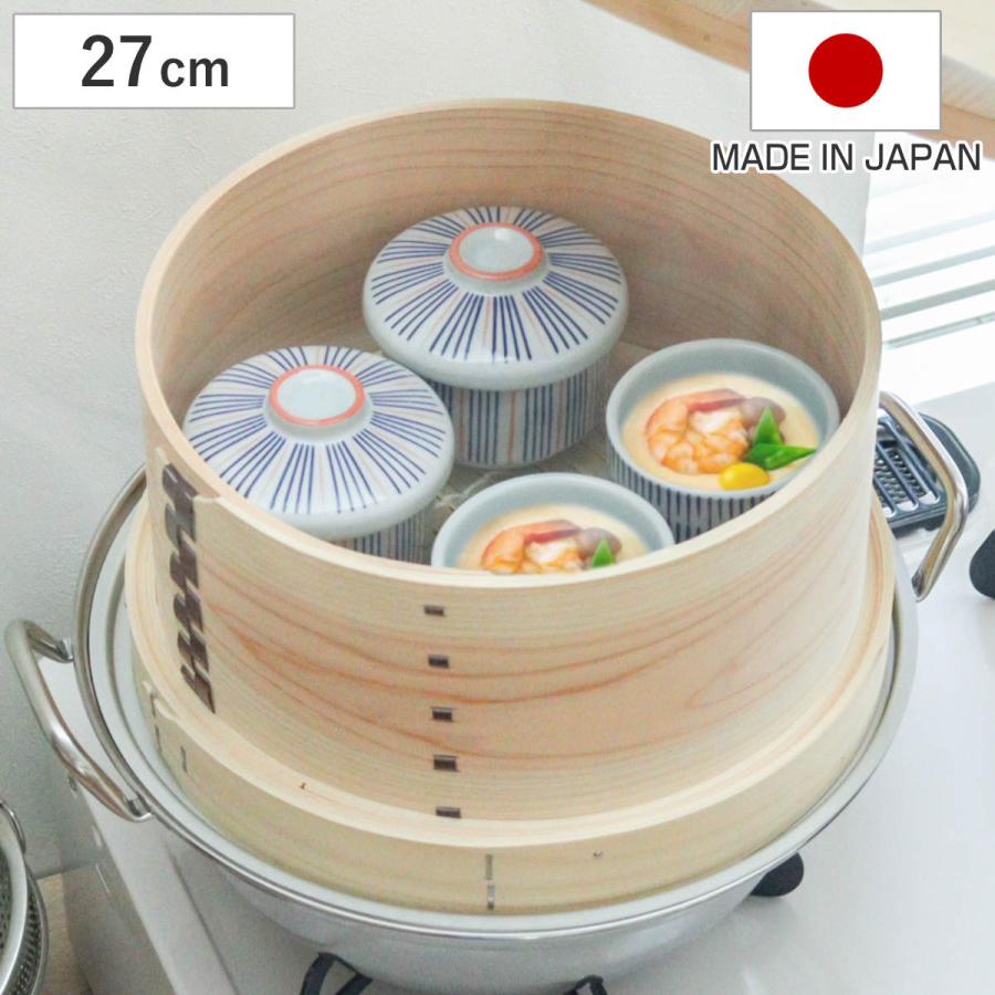 【中古釜、蒸篭28CM】（すだれ・中古蒸し布付き） 28cmサイズの釜と蒸篭セット（すだれ・中古蒸し布付き） かごや 杉