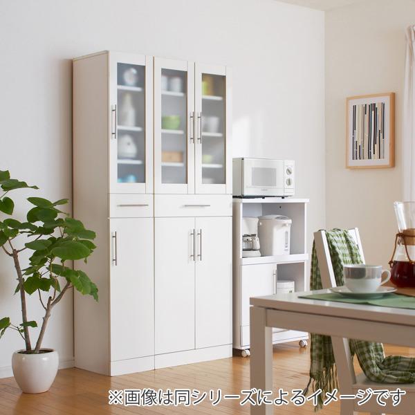 新品・送料無料》カトレア食器棚 90-90（ニトリ 食器棚 レンジ台 収納 