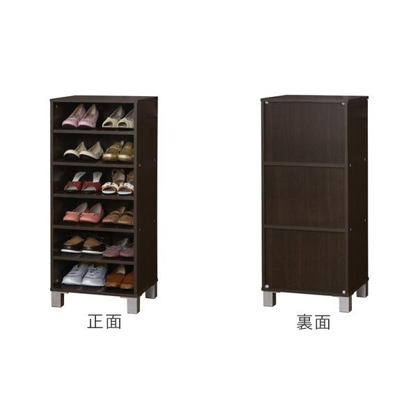下駄箱 木製 オープン 幅約45cm 6段 組立品 ( シューズラック 下駄箱 木製 オープン 幅約45cm 6段 組立品 ( シューズラック