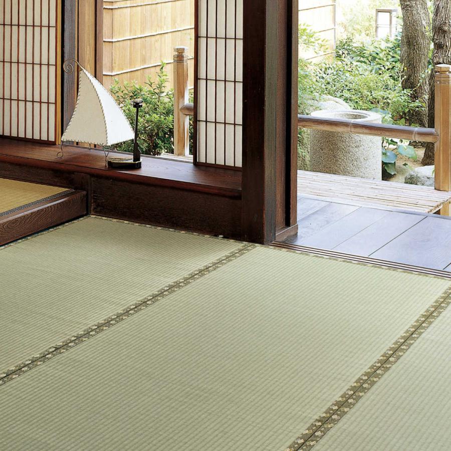 国産上敷 琥珀(こはく) 江戸間10帖 サイズ352×440cm 萩原 [い草100％ 抗カビ 消臭] HAGiHARA（萩原） い草上敷き 国産 江戸間10畳 琥珀 （ い草 マット