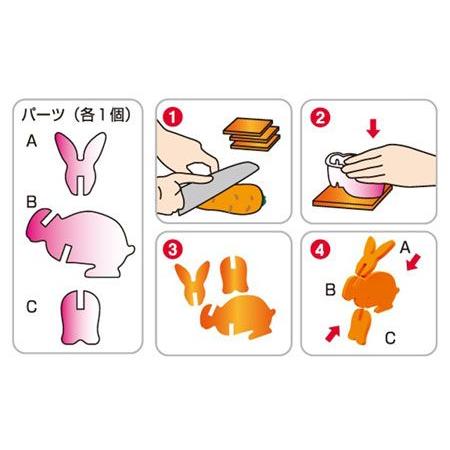 野菜抜き型 VEGETABLE TOY うさぎ （ 型抜き 抜き型 ） : リビングート