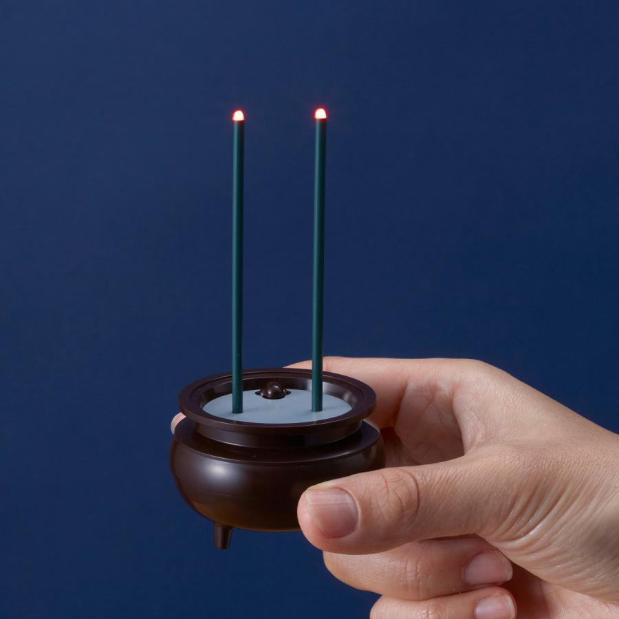 旭電機化成 仏具 安心のお線香ミニ ブラウン ( 線香 お線香 LED 旭電機化成 仏具 安心のお線香ミニ ブラウン ( 線香 お線香 LED