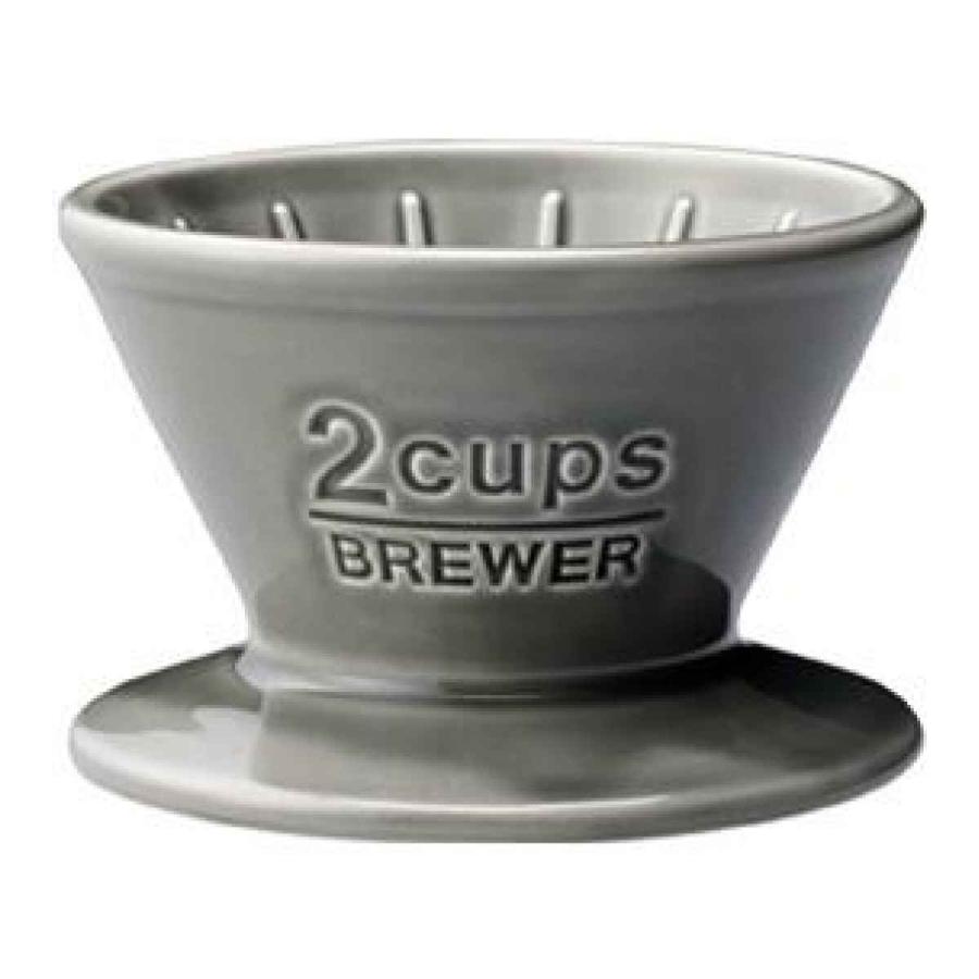 キントー コーヒーブリューワー 2杯用 ドリッパー SLOW COFFEE STYLE スローコーヒースタイル 磁器 （ KINTO 2cups 2カップ コーヒードリッパー 磁器製 ）｜livingut｜16