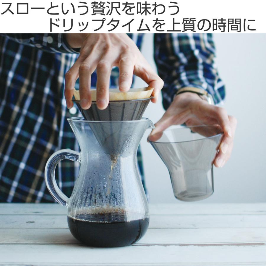 キントー コーヒーメーカー 600ml 4杯用 カラフェセット SLOW COFFEE STYLE スローコーヒースタイル プラスチック （ KINTO プラスチックフィルター カラフェ ）｜livingut｜02