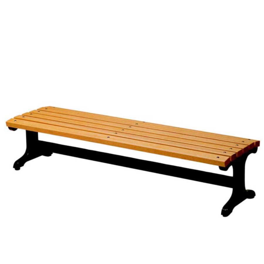 業務用 屋内用木製ベンチ 背なしタイプ 180cm 3〜4人掛け （ 法人限定