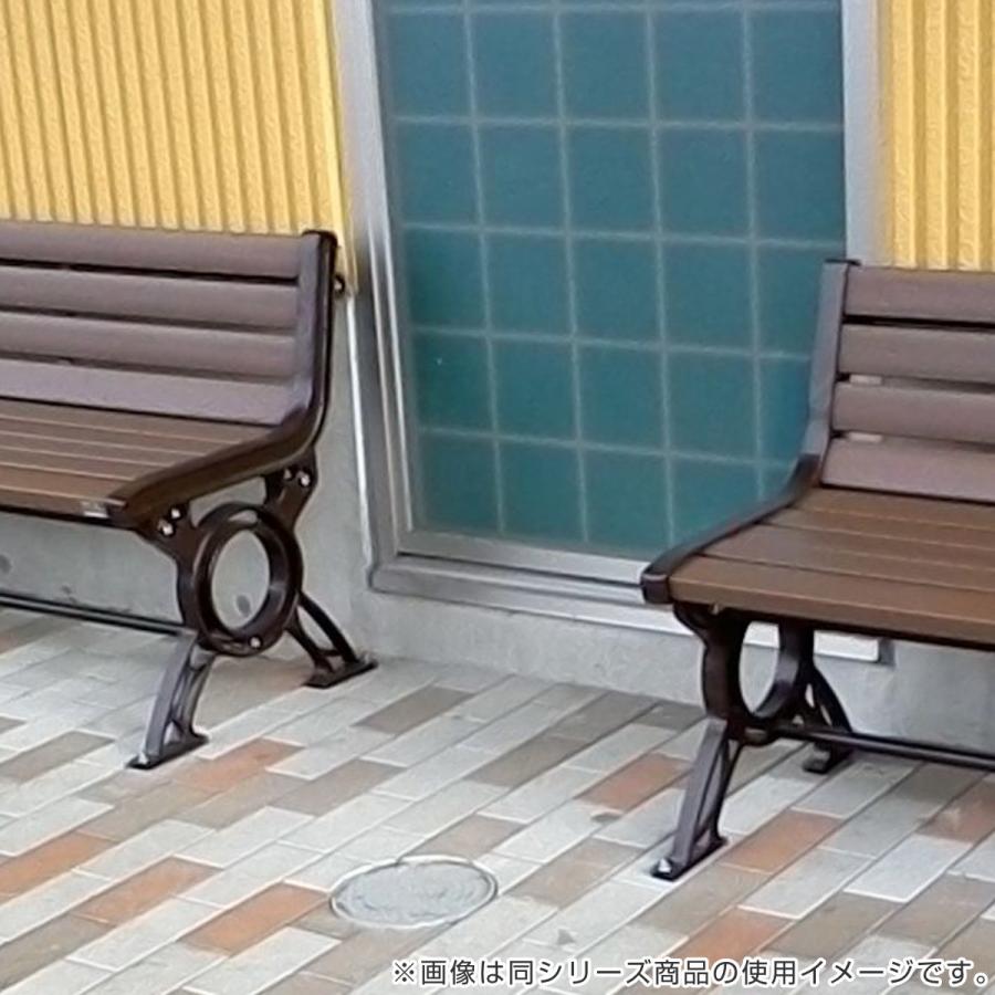 業務用 屋外用木調ベンチ 手すり付 肘付背付きタイプ 180cm 3人 業務用 屋外用木調ベンチ 手すり付 肘付背付きタイプ 180cm 3人