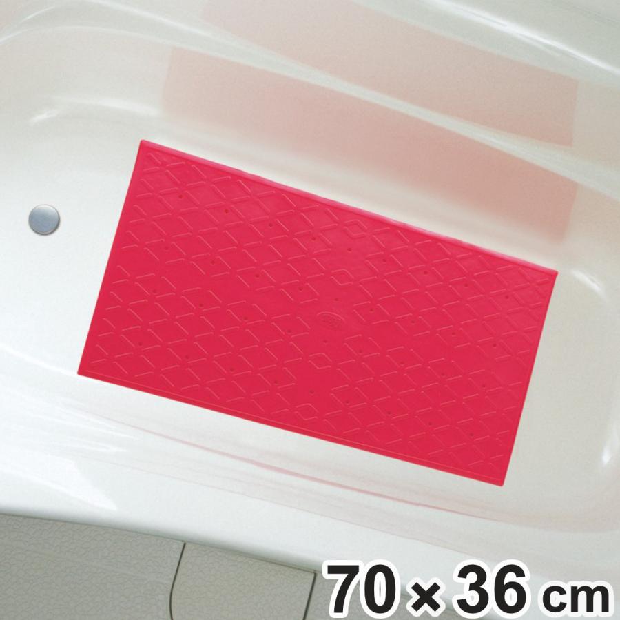 アロン化成 浴槽用 すべり止めマット Mサイズ レッド （ 浴槽マット