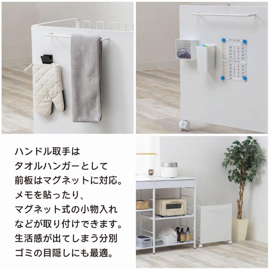 サン・ハーベスト ゴミ箱 分別 ダストボックスワゴン 幅50cm