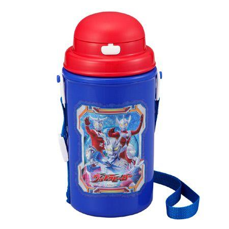□在庫限り・入荷なし□キャラクター 水筒 ウルトラマン ストロー付