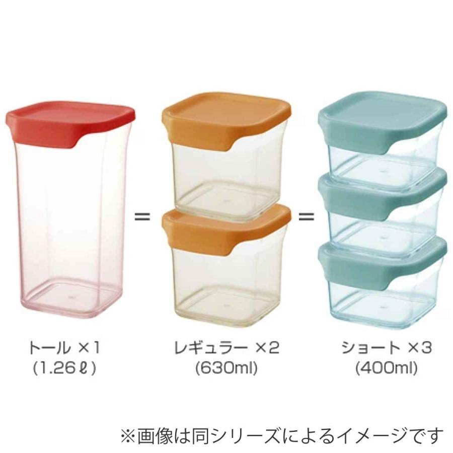 保存容器 400ml キャニスター リベラリスタ ショート 積み重ね （ プラスチック 密閉 保存ケース 食品保存 調味料入れ スタッキング ）｜livingut｜11