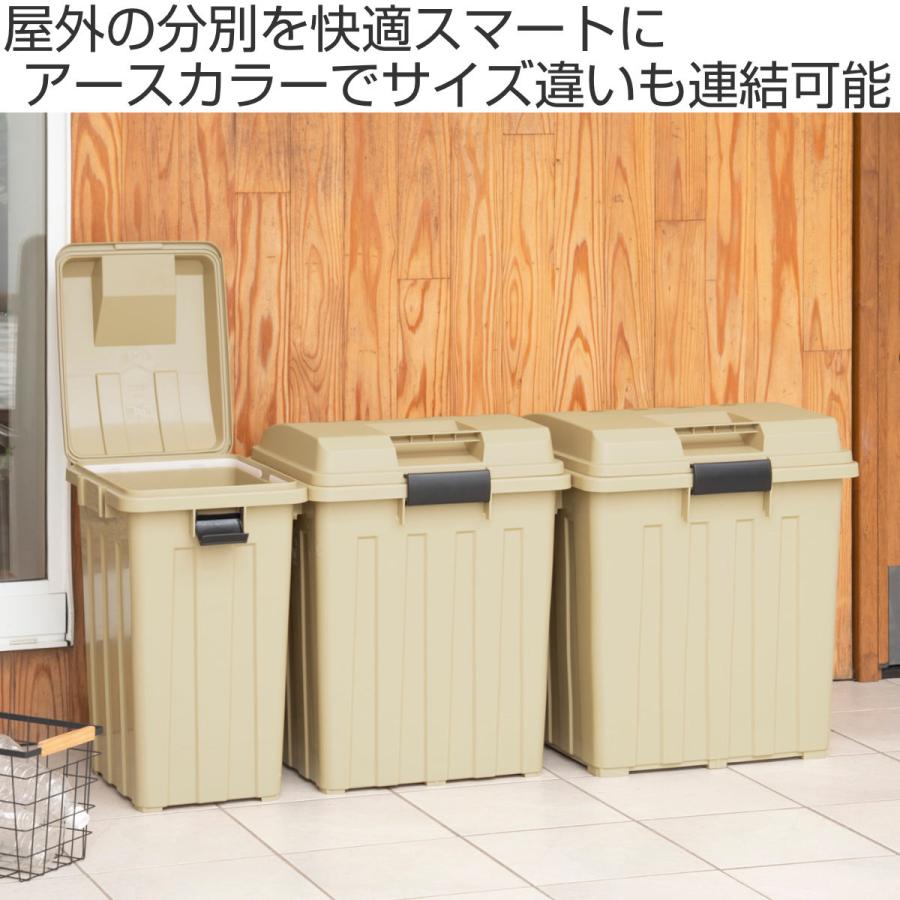 ゴミ箱 90L 屋外兼用 同色4個セット 連結ハンドルペール （ ごみ箱 90リットル 同色 4個セット 屋外 屋内 大容量 連結可能 ハンドル 外用 大きい ふた付き ）｜livingut｜07