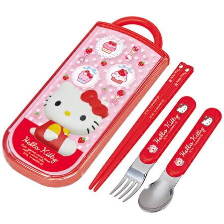 トリオセット 箸・フォーク・スプーン ハローキティ マスコット付