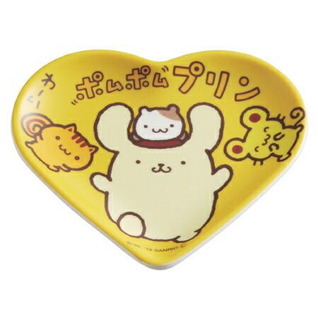 小皿 ハート型ミニプレート ポムポムプリン メラミン製 キャラクター