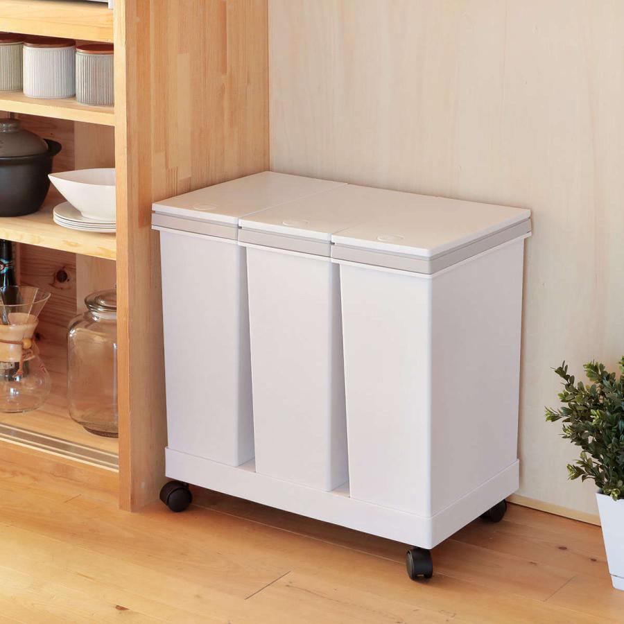 アスベル ゴミ箱 60L 資源ゴミ 横型 3分別ワゴン ( ごみ箱 60 アスベル ゴミ箱 60L 資源ゴミ 横型 3分別ワゴン ( ごみ箱 60