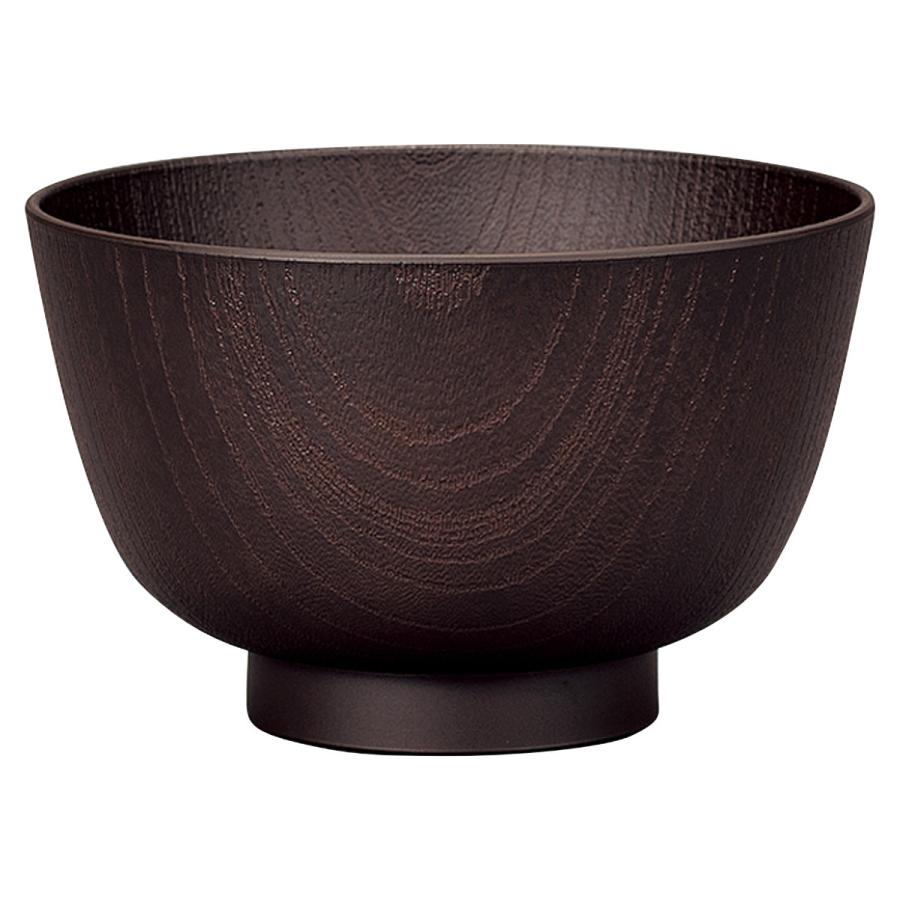 ミタニ 汁椀 レンジ京型欅杢目汁椀 （ 400ml 電子レンジ対応 食洗機