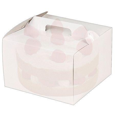 ケーキボックス ケーキ箱 18cm用 シフォンケーキ兼用 トレー付 紙製 