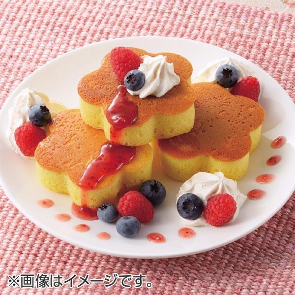 スマイルスイーツ シリコーンパンケーキリング フラワー<小>3個 スマイルスイーツ シリコーンパンケーキリング フラワー<小>3個