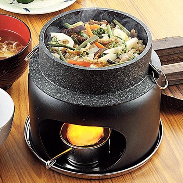 □在庫限り・入荷なし□ 釜めしコンロ付セット ストロングマーブル懐石