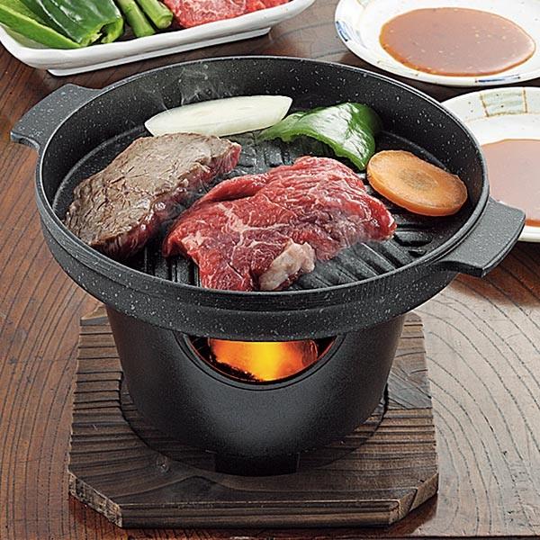 □在庫限り・入荷なし□ マーブルコート 丸型焼肉グリル 懐石 □在庫限り・入荷なし□ マーブルコート 丸型焼肉グリル 懐石