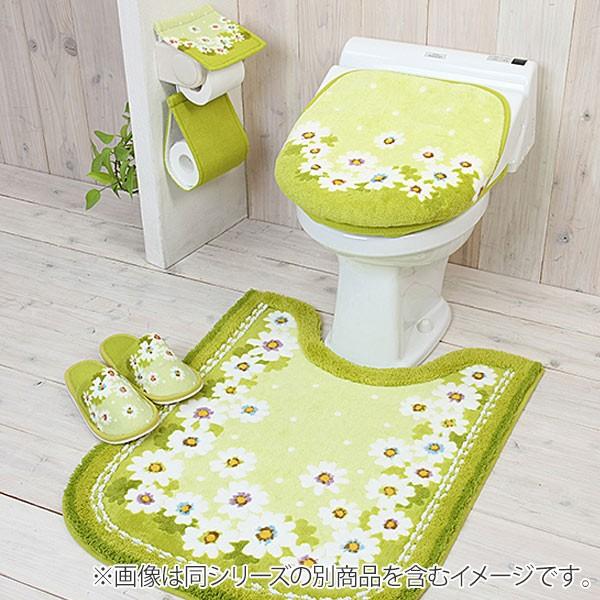 トイレマット ロング 足元マット マーガレット 80×65cm （ トイレ