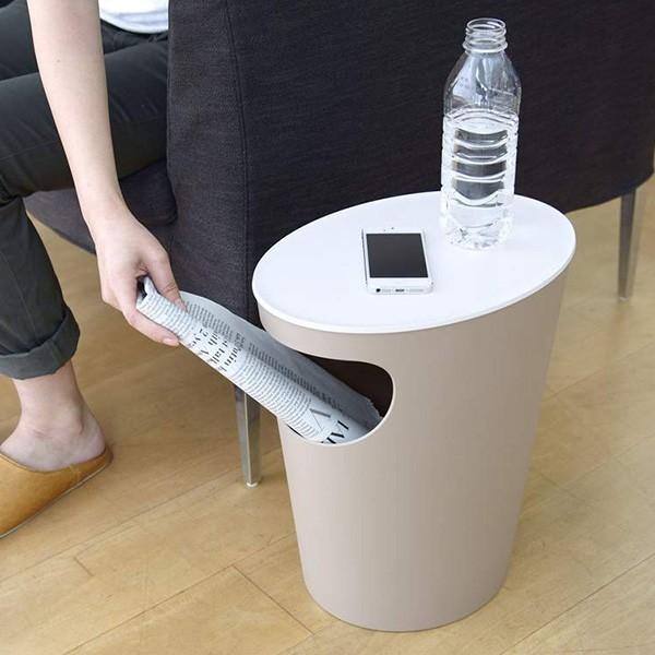 【天然無垢材仕様】おしゃれなサイドテーブル 万能ボックス ゴミ箱　ダストボックス サイドテーブル ゴミ箱 ENOTS エノッツ 収納 ダストボックス