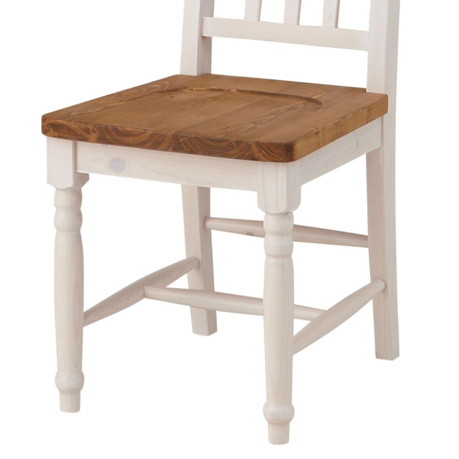 カントリー家具　パイン材ダイニングチェア①ー1 ダイニングチェア カントリー調 パイン材 椅子 1脚単品