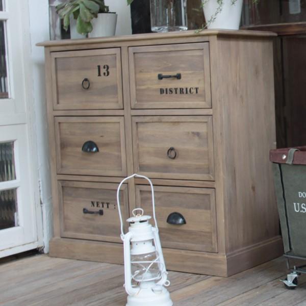 □在庫限り・入荷なし□ チェスト 3段 引出し 6杯 Trevor 天然木