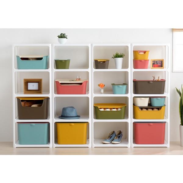 オープンラック カタス 3段 収納棚 収納 カラーボックス 組み合わせ