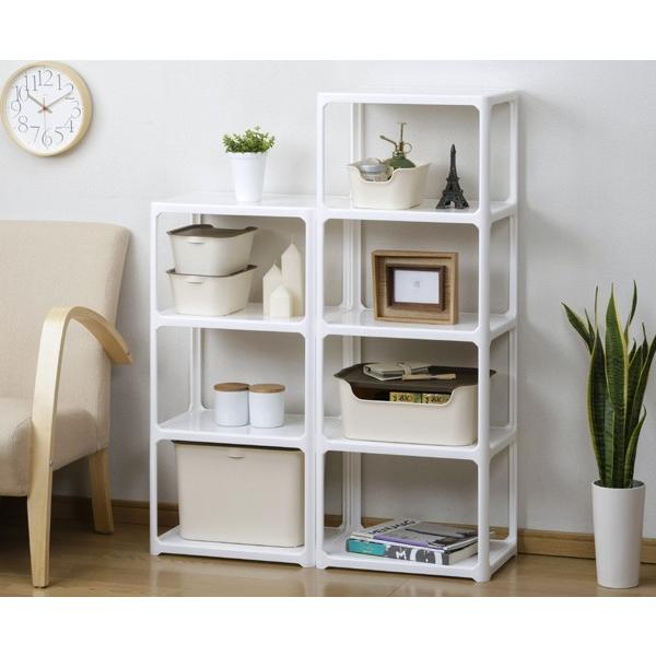 オープンラック カタス 3段 収納棚 収納 カラーボックス 組み合わせ