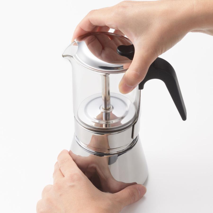 中が見える！エスプレッソメーカー 450ml （ コーヒーメーカー