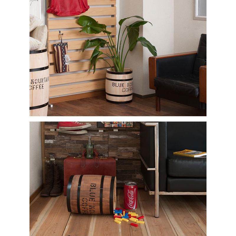 コーヒー樽 木樽 ヒノキ製 SSサイズ 高さ33cm （ インテリア 収納 木製