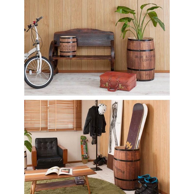 樽調、インテリア、 コーヒー樽 木樽 ヒノキ製 SSサイズ 高さ33cm （ インテリア 収納 木製