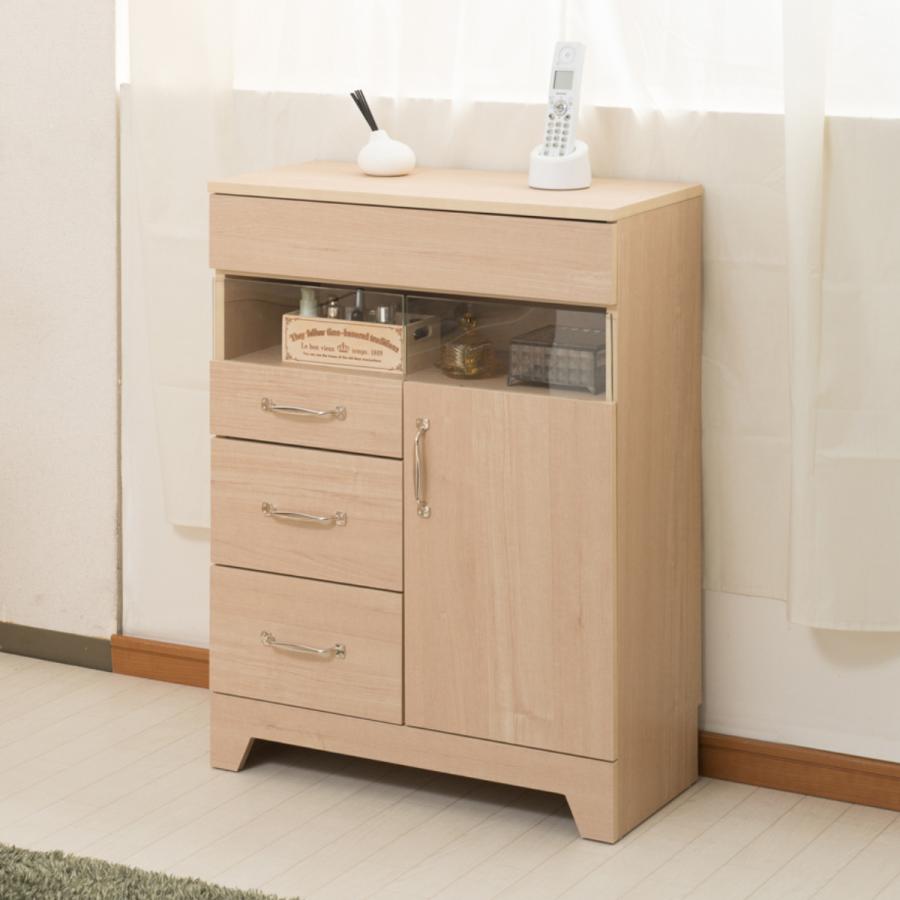 電話台 FAX台 幅60cm ルーター収納 キャビネット ナチュラル 電話台 FAX台 幅60cm ルーター収納 キャビネット ナチュラル