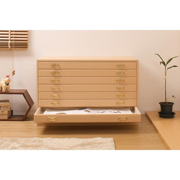桐　たんす　箪笥　8段 桐たんす 8段 日本製 金色引手 幅98cm （ 完成品 桐 桐箪笥 桐タンス