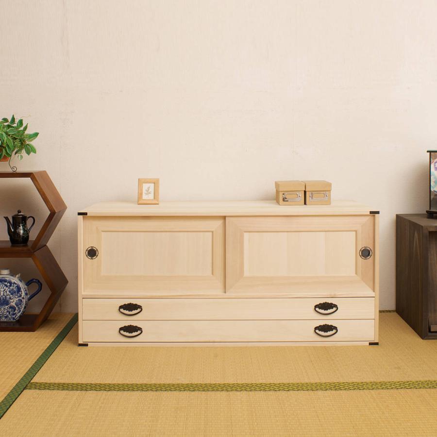 桐たんす 上置き兼用 引戸 引出し2段 桐タンス 日本製 約幅100cm 桐たんす 上置き兼用 引戸 引出し2段 桐タンス 日本製 約幅100cm