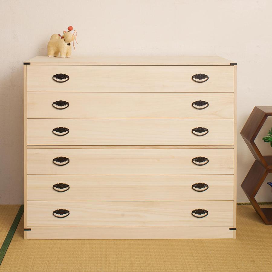 桐たんす 着物用 6段 桐タンス 台輪あり 日本製 幅99cm ( 桐 桐たんす 着物用 6段 桐タンス 台輪あり 日本製 幅99cm ( 桐