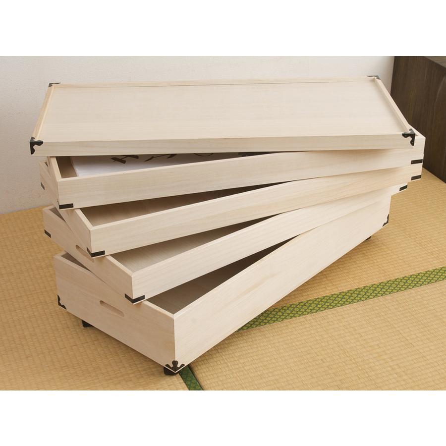 桐 衣装ケース 4段 日本製 隅金具 キャスター付 幅95cm （ 桐衣装