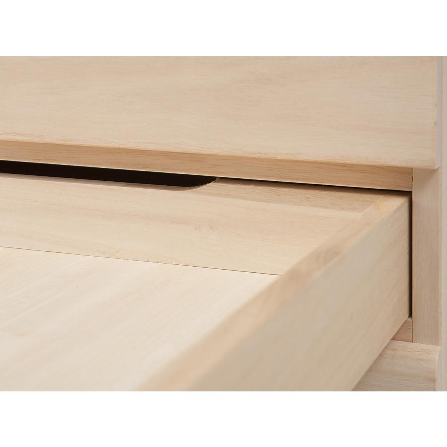 桐 洋風チェスト 8段 白木 桐タンス 日本製 約幅100cm （ 桐チェスト