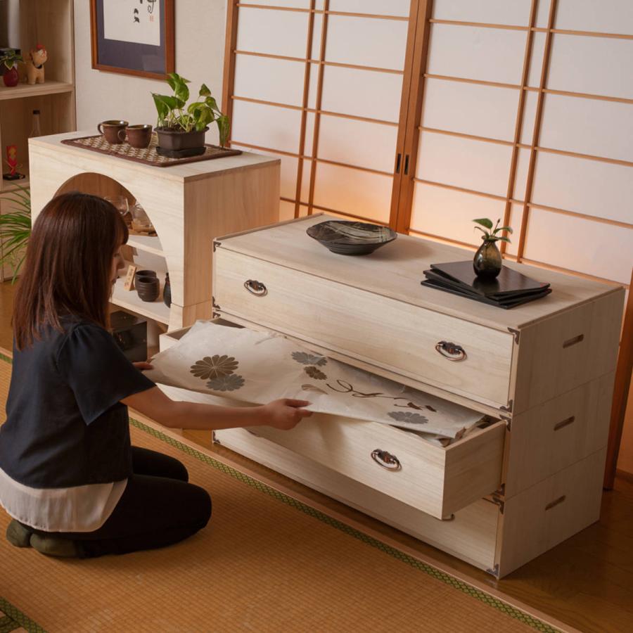 衣装ケース 桐 引出し型 日本製 約幅100cm ( 桐衣装箱 着物収納 衣装ケース 桐 引出し型 日本製 約幅100cm ( 桐衣装箱 着物収納