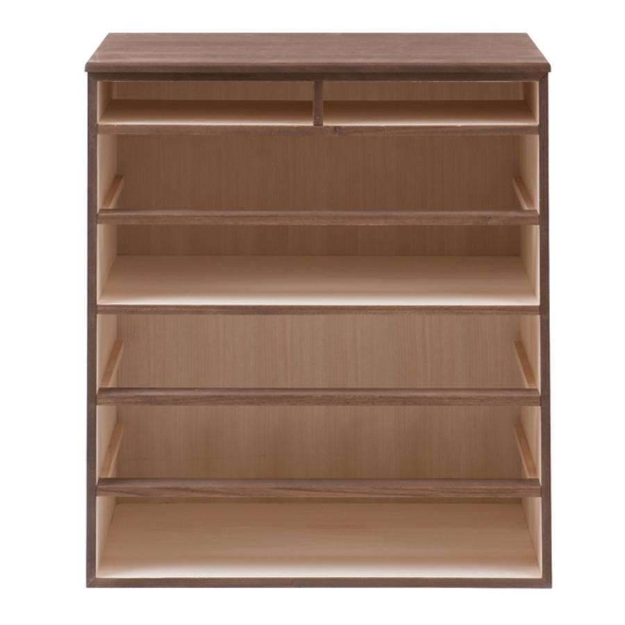 桐タンス 6段 洋風チェスト モダンデザイン 幅71cm （ タンス たんす