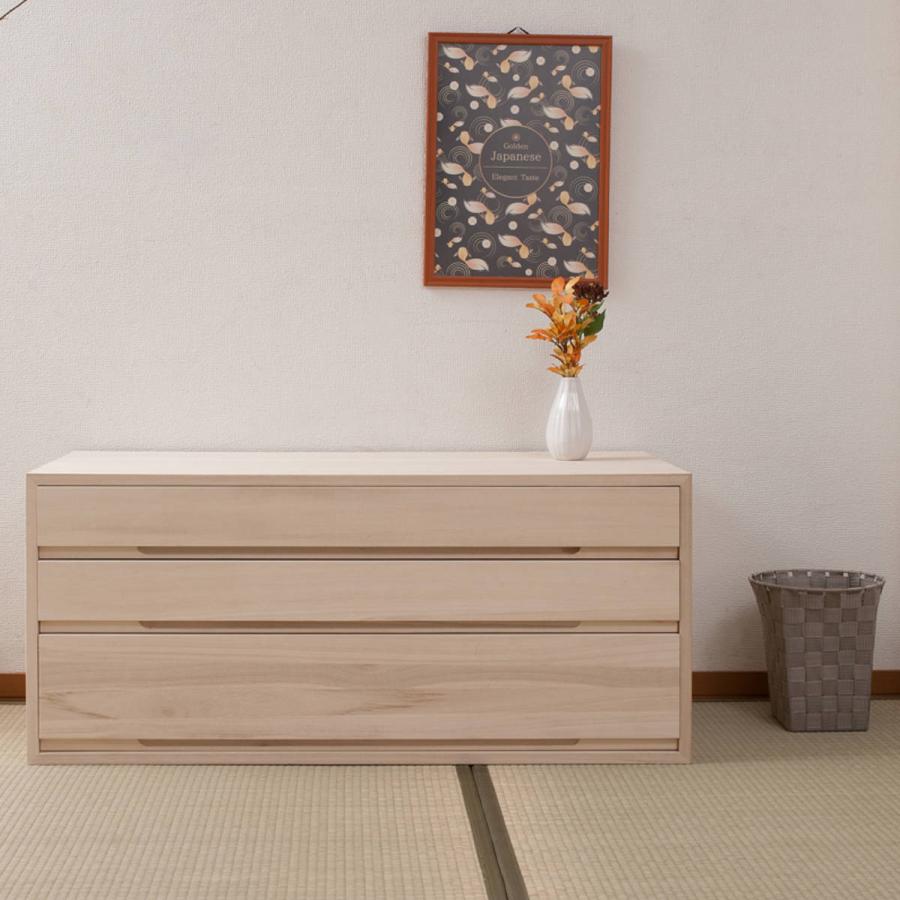 桐タンス 3段 桐収納 日本製 白木仕上げ 幅100cm ( 桐たんす 桐 桐タンス 3段 桐収納 日本製 白木仕上げ 幅100cm ( 桐たんす 桐