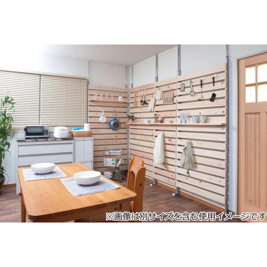 突っ張り ラック ひのき製 幅60cm （ 突っ張りラック 突っ張りラダー