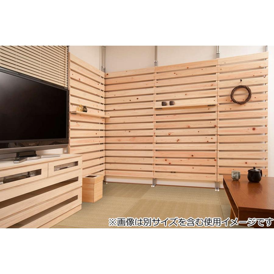 突っ張り ラック ひのき製 幅90cm （ 突っ張りラック 突っ張りラダー