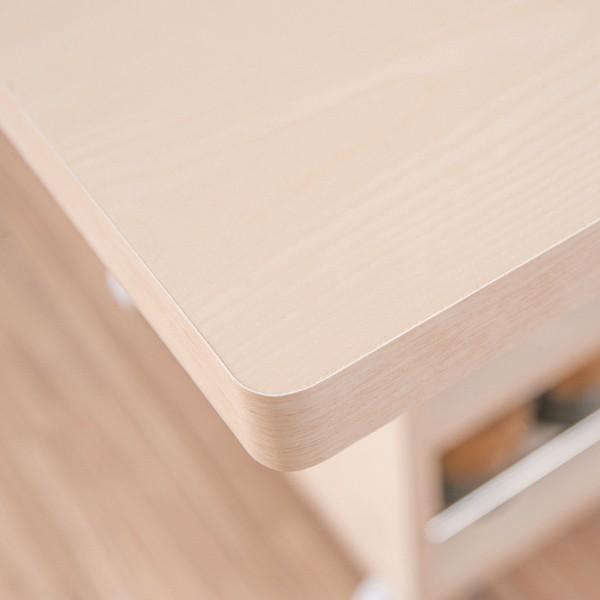 【最終値下げ】 カウンターテーブル　バタフライ　キャスター付　幅119.5cm （ ワゴン 両バタ テーブル 折りたたみ バタフライテーブル 引き戸 キッチンワゴン ） 【3078868472】(16577円)