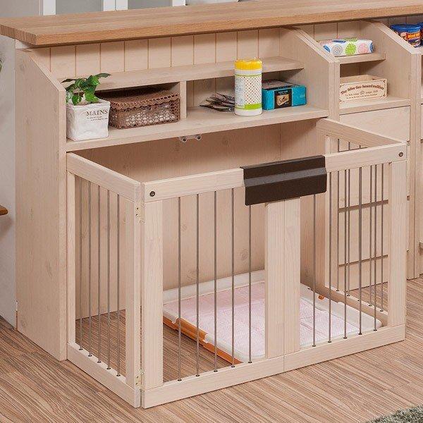 カウンター下収納 ペットケージ カントリー調 折りたたみ 約幅91cm ペット ケージ ペットグッズ 犬用品 no0123 リビングート ヤフー店 通販 Yahoo ショッピング