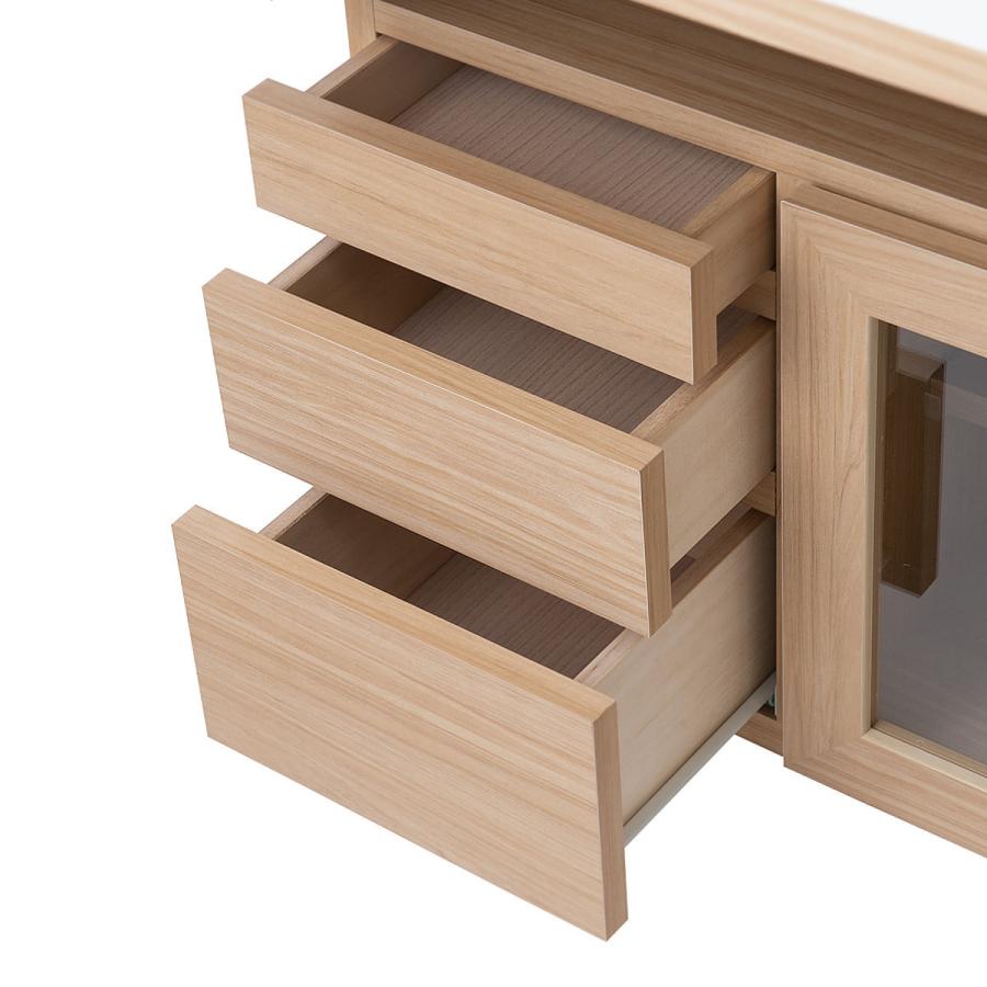 【新品・送料無料】キッチンカウンター キッチンワゴン 両バタワゴン キッチンワゴン バタフライ 両バタ 日本製 約幅120cm