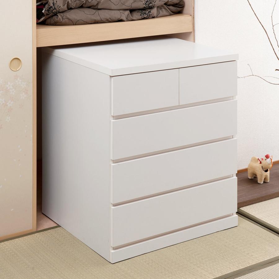 押入れ収納 タンス 幅75cm 4段 奥行65cm キャスター付 日本製 押入れ収納 タンス 幅75cm 4段 奥行65cm キャスター付 日本製